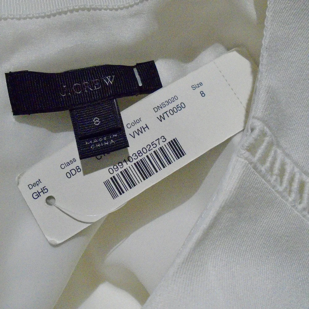 J CREW NEW Ladder Stitch Dress*Bi-Stretch Cotton *FIRM PRICE* - Picture 4 of 9